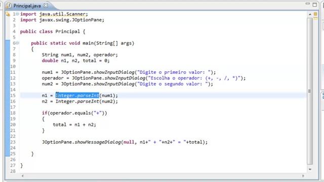Java - JOptionPane, If e Switch смотреть онлайн