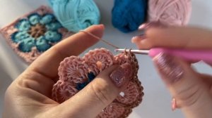 ВЯЖЕМ НЕОБЫКНОВЕННЫЙ БАБУШКИН КВАДРАТ «COSMOS FLOWER» ? / BEAUTIFUL CROCHET GRANNY SQUARE