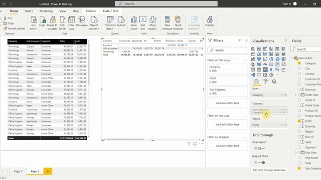 Table , Matrix visual in Power BI with Powerbiworld смотреть онлайн