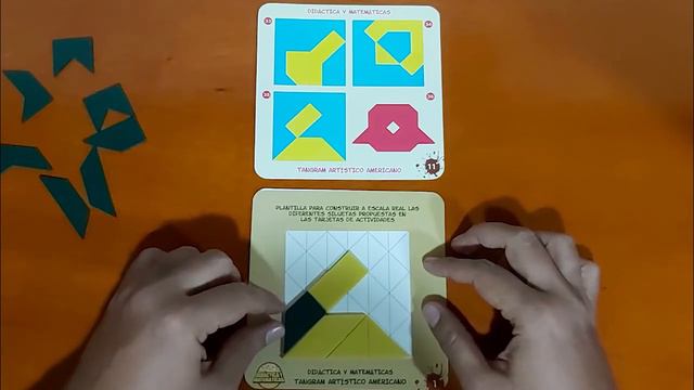 TANGRAM ARTISTICO AMERICANO (14 piezas): FIGURA 35. PROFE CARLOS. смотреть онлайн