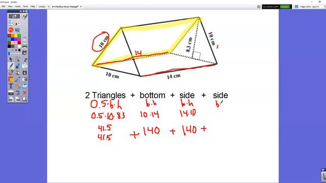 Math 8 8-9 Day 1 Total Surface Area Triangular Prisms смотреть онлайн