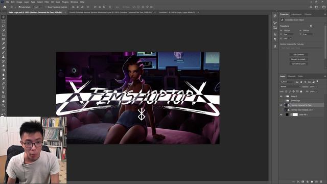 Creating a Knockout Seamless Banner/Watermark Design in Photoshop смотреть онлайн