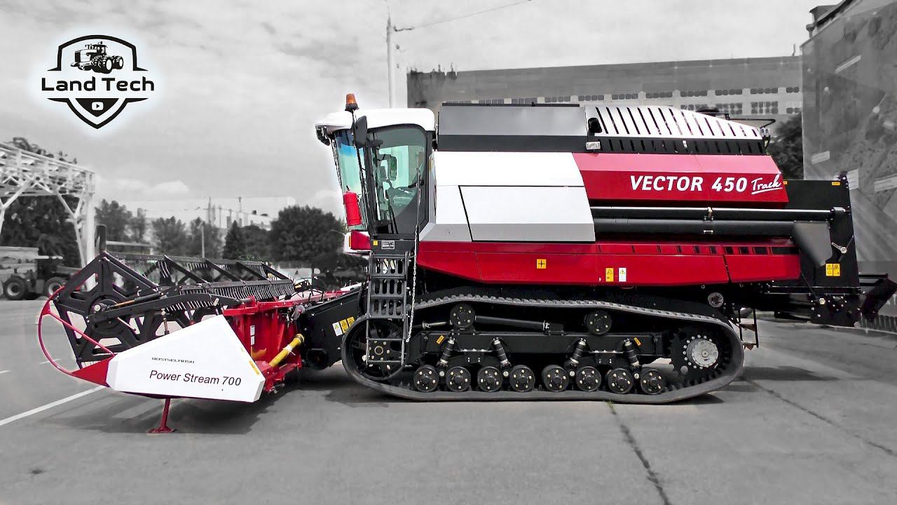VECTOR 450 Track - гусеничный комбайн для самых тяжелых условий уборки урожая! Обзор! смотреть онлайн