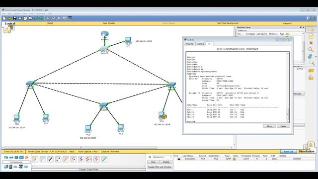 Урок 25 Cisco Packet Tracer. Настройка протокола STP (Spanning Tree Protocol). Часть 1. Основы. смотреть онлайн