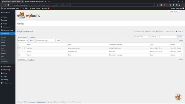 Display WPForms Entries in Frontend смотреть онлайн