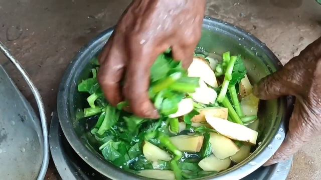 rural very poor grandma cooking & eating life|| what type food eating indian village poor man смотреть онлайн