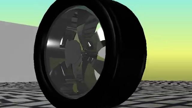 Render de una rueda en Autocad 2009 - Render of a wheel in Autocad 2009. смотреть онлайн