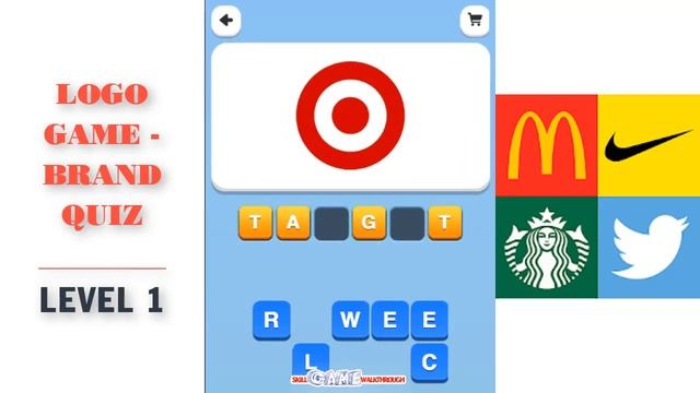 Logo Game - Brand Quiz Level 1 Walkthrough | SkillGameWalkthrough