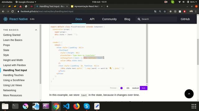 Manipulando Text Input no React Native смотреть онлайн
