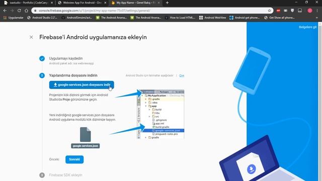 Project Creation And Database Settings With Firebase Console - Webview App For Android смотреть онлайн