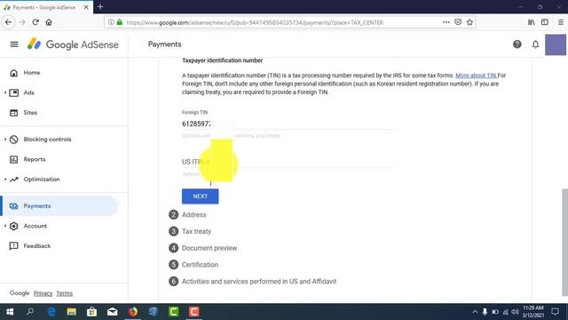 How To Submit Google Adsense Tax Information In Bangladesh | Step by Step বাংলায় смотреть онлайн