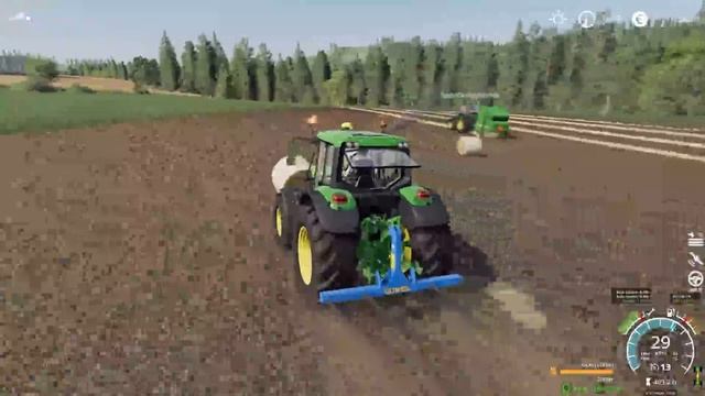 Collecting straw bales w/MrsTheCamPeR | Animals on Untergriesbach | Farming Simulator 19 | Episode смотреть онлайн