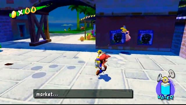 Super Mario Sunshine - Shadow Mario kidnapping Princess Peach | Mario 3D All-stars смотреть онлайн