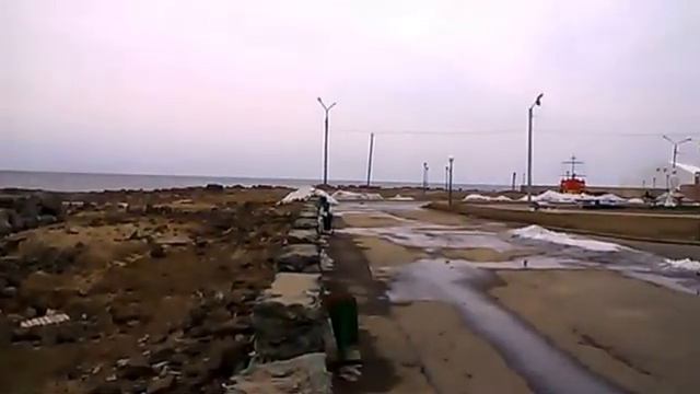 Набережная Холмска, Сахалин (02.04.2016) смотреть онлайн