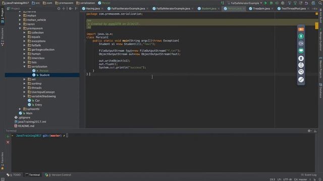 Java Serialization (session 17) смотреть онлайн
