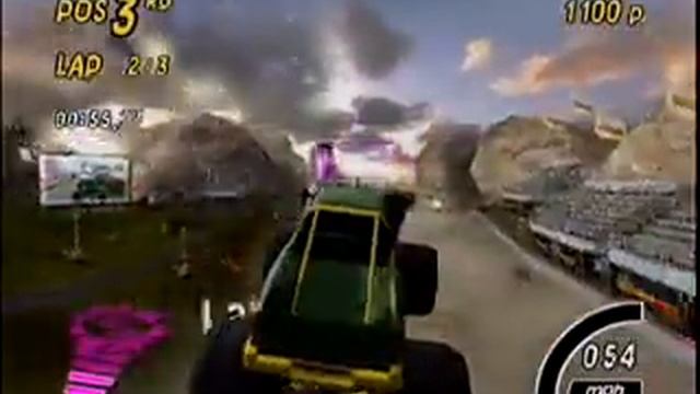 Monster 4X4 World Circuit Xbox Gameplay - Wheels...of Death! смотреть онлайн