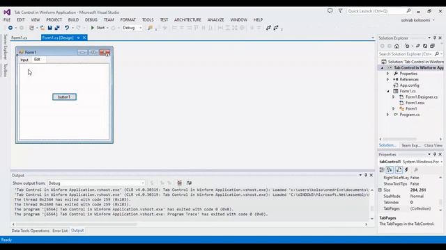 C# Winforms | How to Add Tabcontrol | Color Selected Tab смотреть онлайн