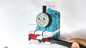 Coloring Thomas & Friends | Drawing Thomas | How To Draw