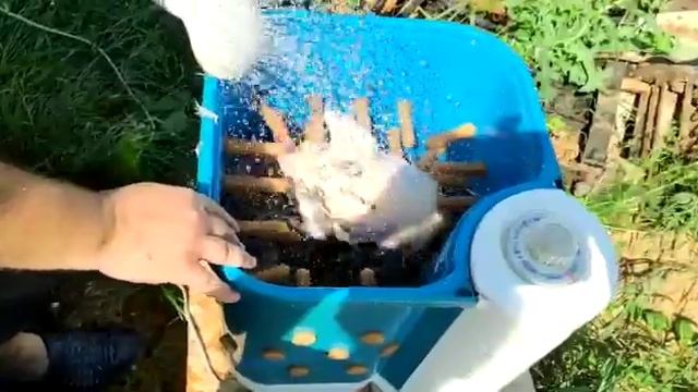 Перосъемная машина из стиральной машинки Фея смотреть онлайн