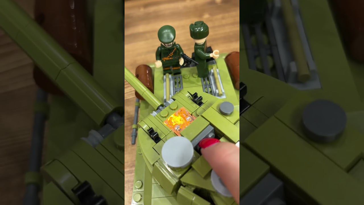 Коллекционный танк Т-34 / конструктор аналог lego смотреть онлайн