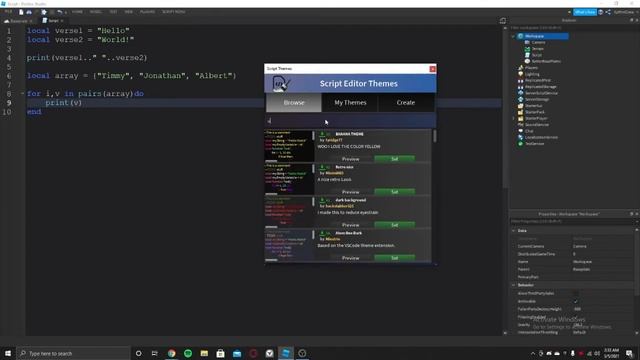 How to add custom theme to a script editor (roblox studio) смотреть онлайн