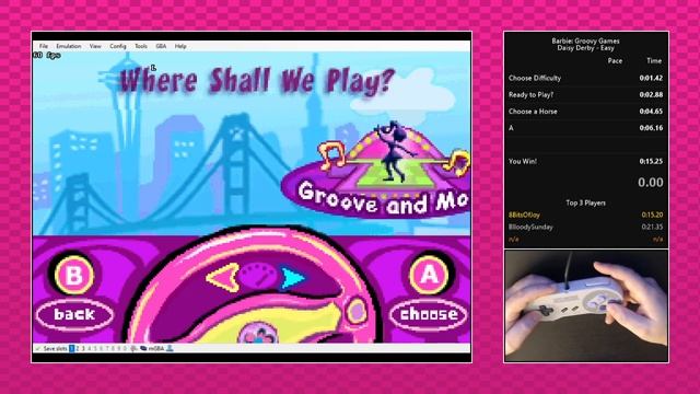Barbie: Groovy Games (Daisy Derby - Easy) (GBA) in 0:15.20 смотреть онлайн