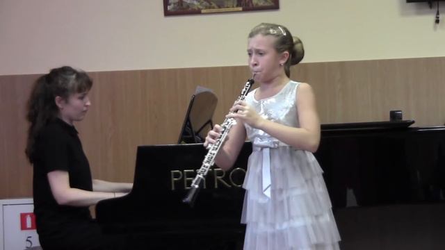 J.B. Loeillet Sonata in C major for Oboe and Piano, parts 1 and 2 смотреть онлайн