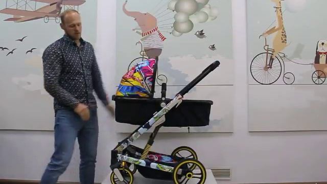 Обзор детской коляски трансформер Uhababy смотреть онлайн