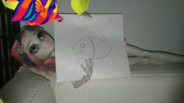 Как нарисовать рыбку смотреть онлайн