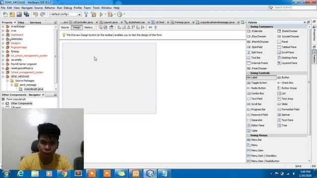 How to send Message in JAVA NETBEANS Tutorial #1 смотреть онлайн