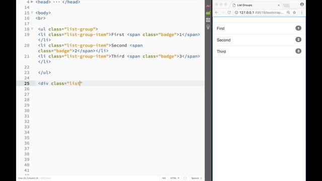 Bootstrap Tutorial for Begnners - Bootstrap List Group смотреть онлайн