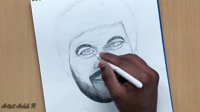 Auto Raja Shankar Nag Pencil Sketch || Timelapse смотреть онлайн