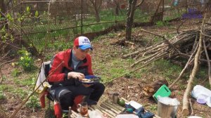 ДАЧА / ЧАСТЬ IX / ЯИЧНИЦА НА КОСТРЕ, РАСЧИСТКА ДАЧНОГО УЧАСТКА. КУПИЛ ЗАБРОШЕННЫЙ ДАЧНЫЙ УЧАСТОК.