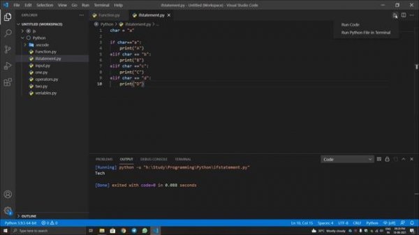 If - Elif - Else Statement in Python || Python for Beginners in Tamil || #8