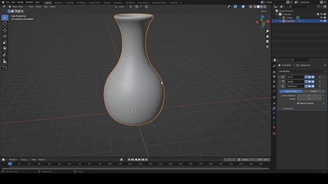 Глиняные горшки с помощью модификатора Screw смотреть онлайн