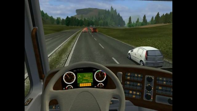 Euro Truck Simulator 2008 load to Foggia with DAF XF part2 смотреть онлайн