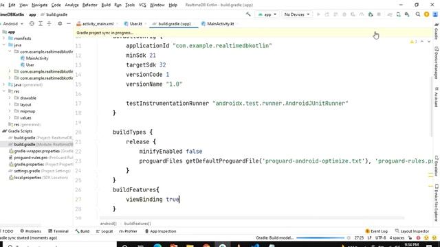 How to Save Data in Firebase Realtime Database using Kotlin||Android Studio|2022|Realtime Database смотреть онлайн