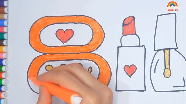 Как Нарисовать Красивую?Косметику для Девочек? | Рисуем Косметику для Детей | Мейкап смотреть онлайн