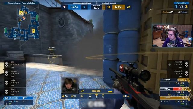 САМЫЕ ЭПИЧЕСКИЕ РЕАКЦИИ НА S1MPLE