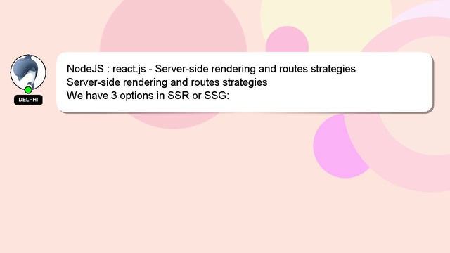 NodeJS : react.js - Server-side rendering and routes strategies смотреть онлайн
