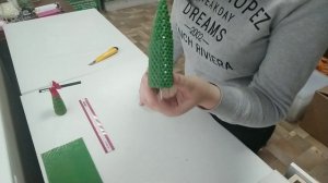 Свеча ёлочка из вощины