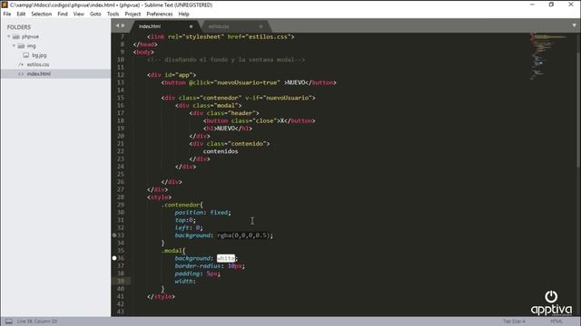 CRUD VUE.JS + PHP + MYSQL Ventanas modales interacción 2/7 смотреть онлайн