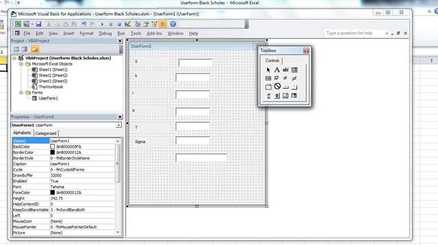 Setting Up Black Scholes in a userform смотреть онлайн
