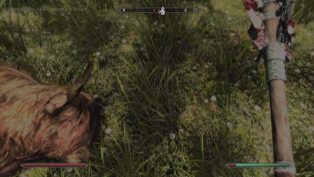 Fighting Off The Cow in Skyrim смотреть онлайн