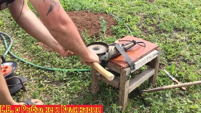 Как заточить все что угодно с помощью болгарки легко. Точим ножи лопаты, тяпки и многое другое. смотреть онлайн