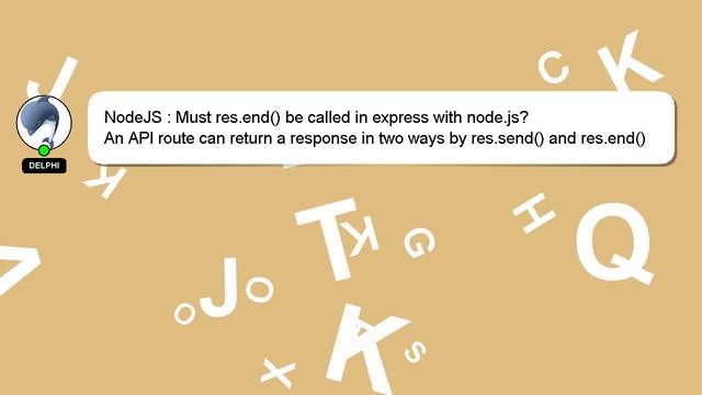 NodeJS : Must res.end() be called in express with node.js? смотреть онлайн