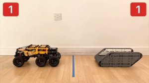 ЛЕГО перетягивание каната! танк против машины лего