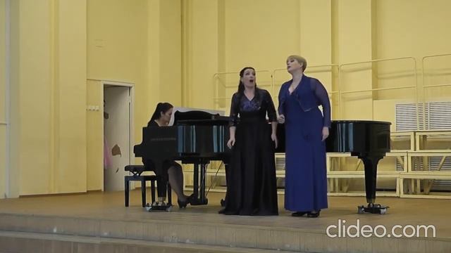 Баркарола Ж. Оффенбах Оксана Мокеева, Татьяна Тихонова, концертмейстер Елена Веремеенко смотреть онлайн