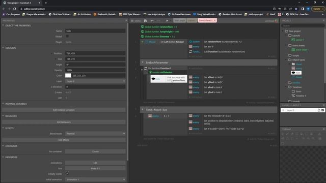 Jump with a smooth arc - Construct 3 Tutorial смотреть онлайн