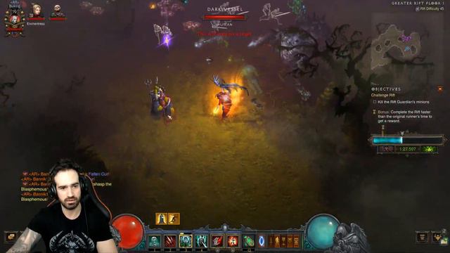 [DIABLO 3] Challenge Rift 191 - LON Necromancer Disguised in Grace of Inarius (GUIDE) смотреть онлайн